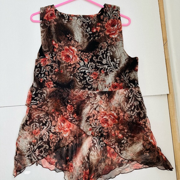 NWOT KarenKane lifestyle 100%silk tank top size 12 - Picture 2 of 8